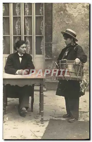 CARTE PHOTO Paris Mi careme 1931 Docteur Knock theatre