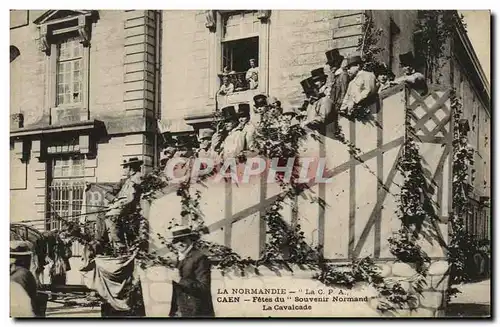 Ansichtskarte AK Caen Fete Souvenir Normand La Cavalcade