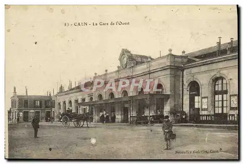 Cartes postales Caen La Gare de L Ouest