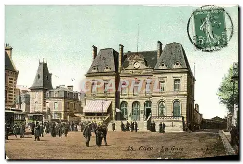 Cartes postales Caen La Gare