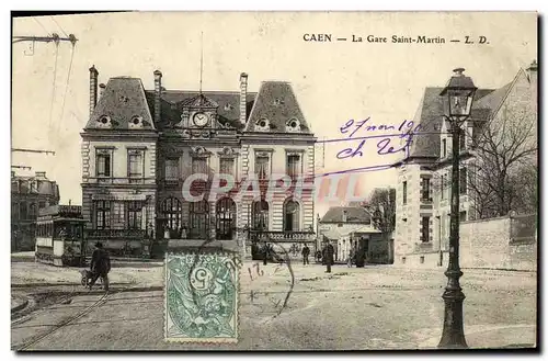 Ansichtskarte AK Caen La Gare Saint Martin