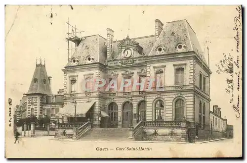 Ansichtskarte AK Caen La Gare Saint Martin