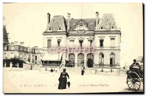 Ansichtskarte AK Caen La Gare Saint Martin