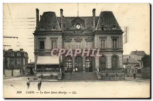 Ansichtskarte AK Caen La Gare Saint Martin