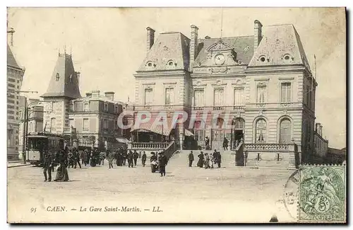 Ansichtskarte AK Caen La Gare Saint Martin