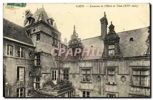 Cartes postales Caen Lucarnes de L Hotel de Than