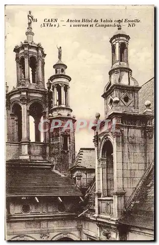 Cartes postales Caen Ancien Hotel de Valois ou d Ecoville lucarnes et campaniles