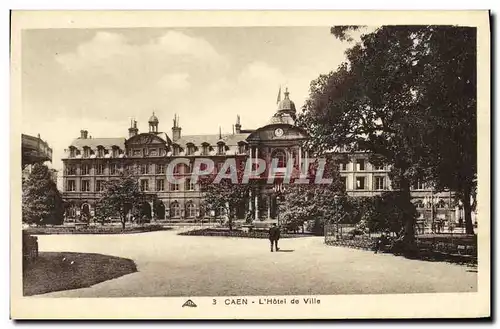 Cartes postales Caen Hotel de Ville