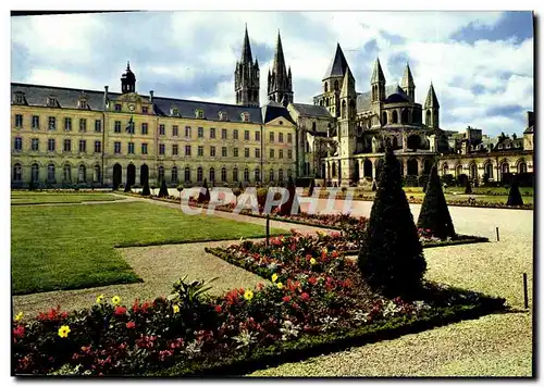 Cartes postales moderne Caen En Normandie L Hotel de Ville et L Abbaye oux Hommes