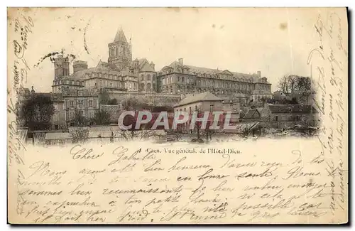 Cartes postales Caen Hotel Dieu Vue Generale et l Eglise