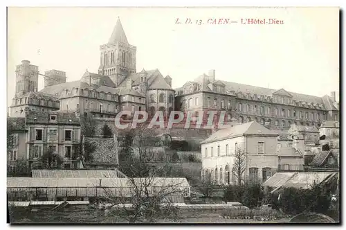 Ansichtskarte AK Caen L Hotel Dieu