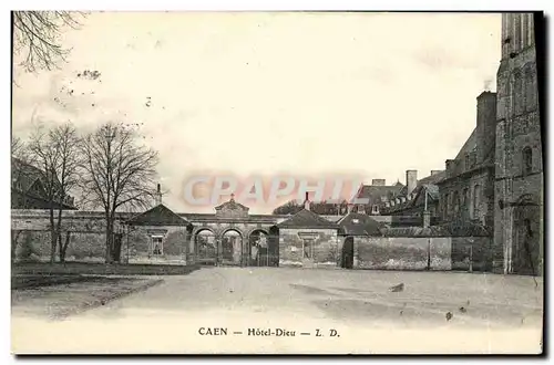 Ansichtskarte AK Caen L Hotel Dieu