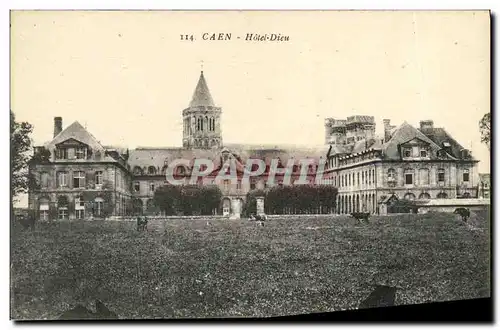 Cartes postales Caen Hotel Dieu