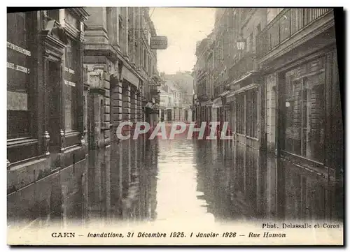 Ansichtskarte AK Caen Inonde 31 decembre 1925 1 Janvier 1926 Rue Hamon