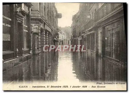 Cartes postales Caen Inonde 31 decembre 1925 1 Janvier 1926 Rue Hamon