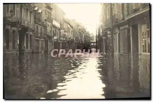 CARTE PHOTO Caen Inondations de 1925