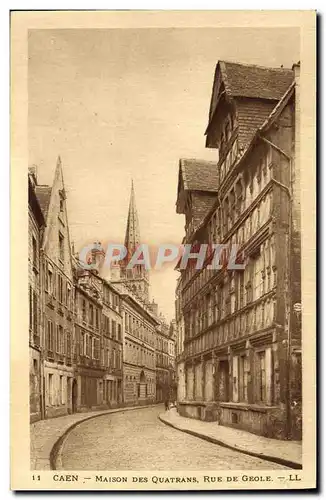 Ansichtskarte AK Caen Cour de la Maison des Quatrans Rue de Geole