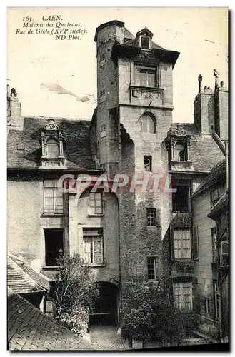 Ansichtskarte AK Caen Maisons des Quatrans Rue de Geole