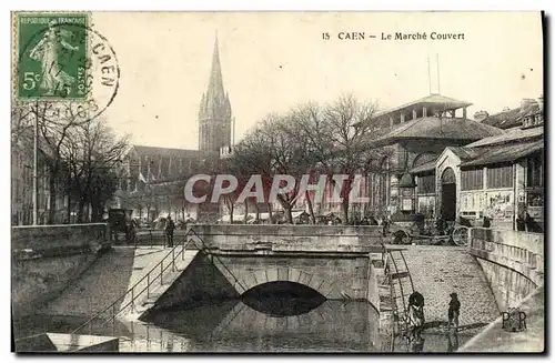 Cartes postales Caen Le Marche Couvert