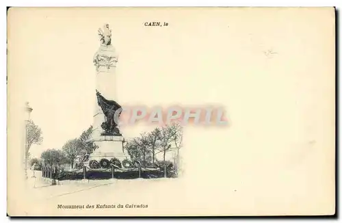 Ansichtskarte AK Caen Le Monument des Enfants du Calvados