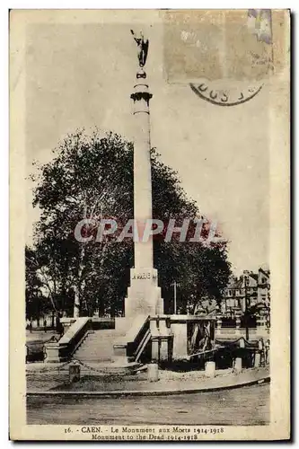 Ansichtskarte AK Caen Monument aux Morts des Enfants du Calvados