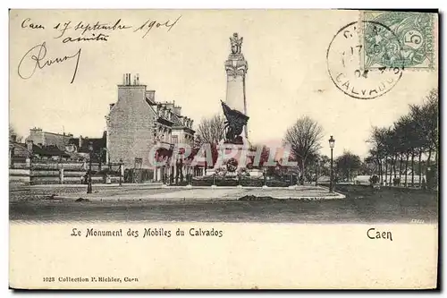 Cartes postales Caen Le Monument des Mobiles du Calvados