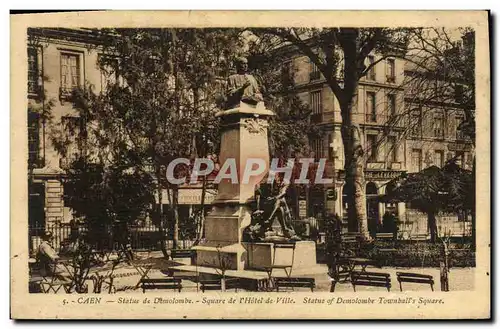 Cartes postales Caen Statue de Demolombe Square de L Hotel de Ville