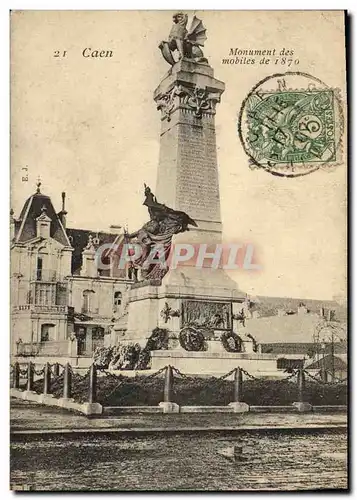 Cartes postales Caen Le Monument des Mobiles de 1870