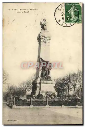 Ansichtskarte AK Caen Monument des Morts Pour la Patrie