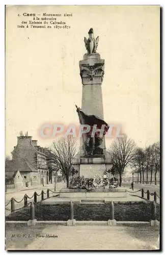 Ansichtskarte AK Caen Monument eleve a la Memoire des enfants du Calvados Militaria