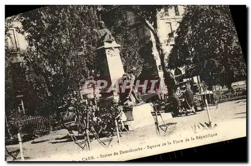 Cartes postales Caen Statue de Demolombe Square de la Place de la Republique