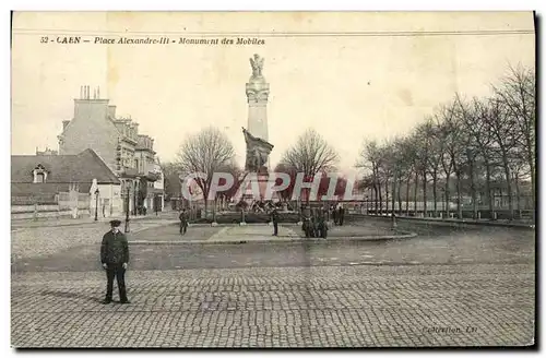 Ansichtskarte AK Caen Place Alexandre III Monument des Mobiles