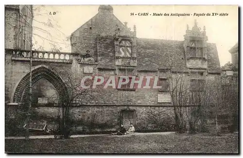 Ansichtskarte AK Caen Musee des Antiquaires Facade du 15eme