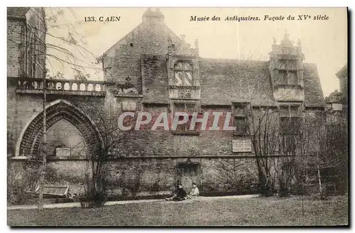 Ansichtskarte AK Caen Musee des Antiquaires Facade du 15eme