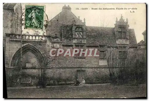 Ansichtskarte AK Caen Musee des Antiquaires Facade du 15eme