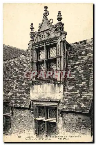 Cartes postales Caen Musee des Antiquaires de Normandie Fenetre du 16eme