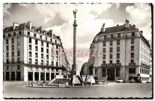 Moderne Karte Caen Place Foch Le Monument aux Morts