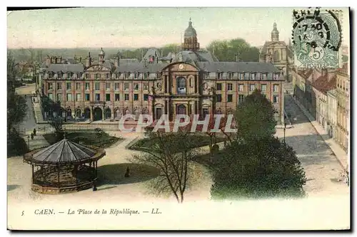 Cartes postales Caen La Place de la Repulique