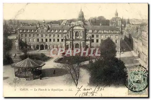 Cartes postales Caen Place de la Republique