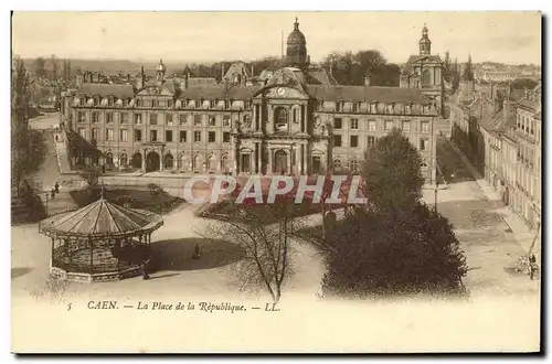 Ansichtskarte AK Caen La Place de la Republique