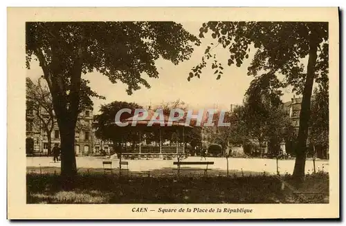 Ansichtskarte AK Caen Square de la place de la republique