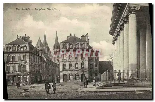 Cartes postales Caen La Place Fontette