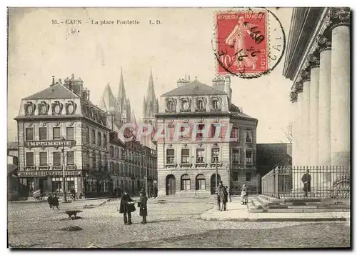 Cartes postales Caen La Place Fontette