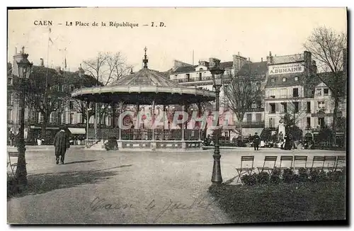 Ansichtskarte AK Caen Place de la Republique