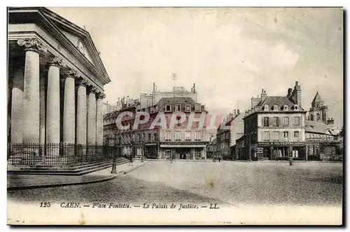 Cartes postales Caen Place Fontette Le Palais du Justice