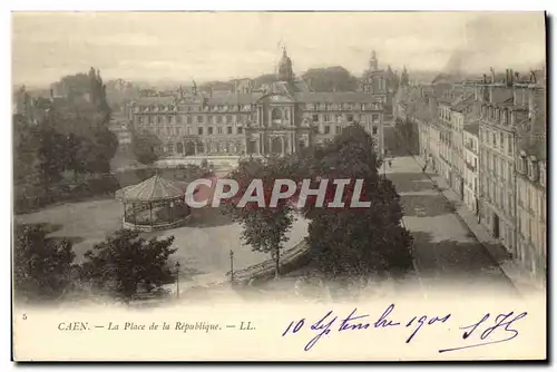 Ansichtskarte AK Caen La Place de la Republique