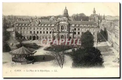 Ansichtskarte AK Caen La Place de la Republique