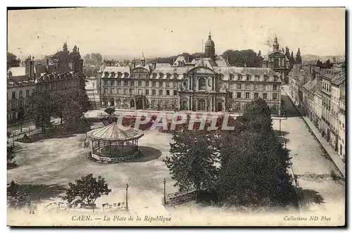 Ansichtskarte AK Caen La Place de la Republique