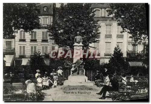 Ansichtskarte AK Caen La Square Place de la Republique Enfants