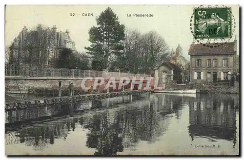 Ansichtskarte AK Caen La Passerelle carte toilee